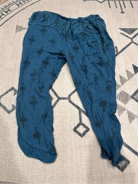 Free People teal harem pants